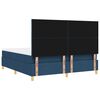 vidaXL Boxspring bed met matras met hoofdeinde Blauw 180 x 200 cm Stof
