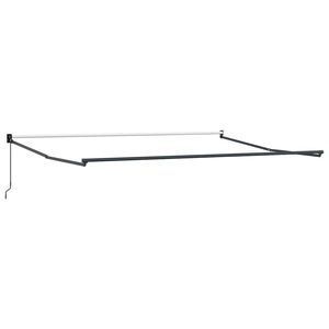 vidaXL Uitschuifbaar zonnescherm Antraciet 400 &times; 300 cm Aluminium