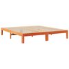 vidaXL Bedframe zonder matras 270x200 cm massief grenenhout wasbruin
