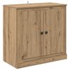 vidaXL Dressoir Artisan Eiken 70 x 35,5 x 67,5 cm Bewerkt hout