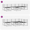vidaXL Buiten bankenset 8 pcs Naturel Massief Acaciahout
