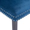 vidaXL Eetkamerstoelen 4 st fluweel blauw