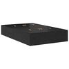 vidaXL Opbergbedframe met opslag Zwart Eiken 120 x 190 cm Bewerkt hout