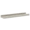 vidaXL Wandschappen 2 st 40x9x3 cm betongrijs