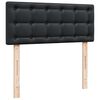 vidaXL Ottoman bed met matrassen en LED's 120x200cm kunstleer zwart