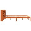 vidaXL Bedframe met hoofdbord grenenhout wasbruin 140x200 cm