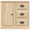 vidaXL Dressoir 70x35,5x67,5 cm bewerkt hout sonoma eikenkleurig