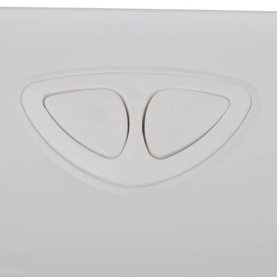 vidaXL Toiletstortbak met watertoevoer onderin 3/6 L wit