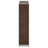 vidaXL Schoenenkast met hoes 115x28x110 stof bruin