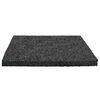 vidaXL Rubber granulaat patio pad Zwart 9 x 9 x 0,6 cm Rubber