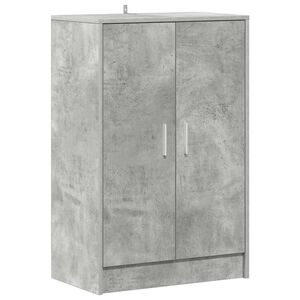 vidaXL Schoenenkasten 60 x 35 x 92 cm Betongrijs Schoenen