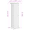 vidaXL Plantenstandaard Sonoma Eiken 30,5 x 30 x 60,5 cm