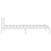 vidaXL Bedframe massief grenenhout wit 100x200 cm