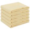 vidaXL Tafelkleed 5 st Rond Cr&egrave;mewit &Oslash; 180 cm Polyester