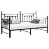 vidaXL Bedframe voor een daybed Zwart 100 x 200 cm Staal