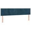 vidaXL Boxspring met matras en LED fluweel donkerblauw 200x200 cm