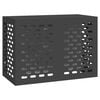 vidaXL Airconditioner hoes Zwart 100 x 50 x 70 cm Staal