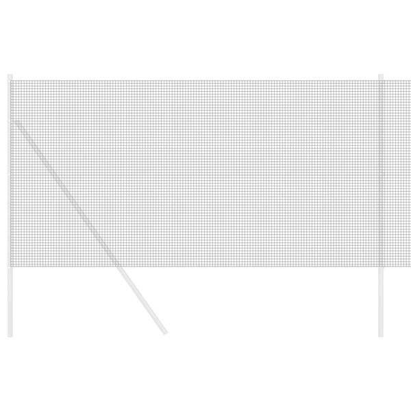 vidaXL Gelaste draadhek Grijs 1 x 50 m Staal