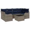 vidaXL Tuin Sofa Set Grijs 55 x 55 x 37 cm poly rattan