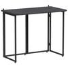 vidaXL Tuintafel inklapbaar 90x51x75 cm poly rattan zwart