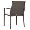 vidaXL Tuinstoelen 4 st met kussens 56x59x84 cm poly rattan bruin