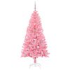 vidaXL Kerstboom met 150 LED met standaard Roze 150 cm PVC