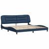 vidaXL Bedframe zonder matras "Hvar" stof blauw 200x200 cm