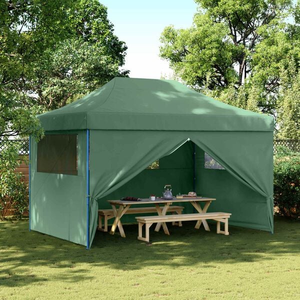 vidaXL Partytent Groen 279 x 410 x 315 cm Oxford Stof