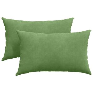 vidaXL Sofa Kussens 2 stuks Lichtgroen 50 x 30 cm Cordstof
