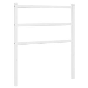 vidaXL Vervangend hoofdbord 75 cm metaal wit