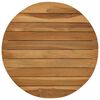 vidaXL Tafelblad &Oslash; 40 x 3,5 Rond Massief Teakhout Naturel