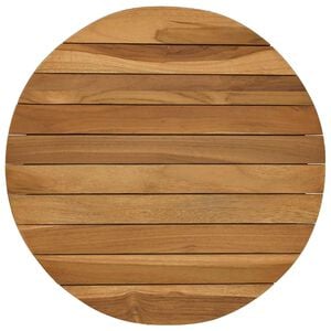 vidaXL Tafelblad &Oslash; 40 x 3,5 Rond Massief Teakhout Naturel