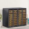 vidaXL Wieltjesbakopslag voor 3 bakken Antraciet 340 x 77.5 x 115.5 cm