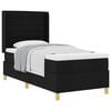 vidaXL Boxspringbed met matras met hoofdeinde Zwart 80 x 200 cm Stof