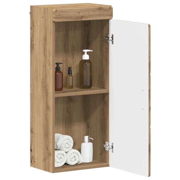 vidaXL Badkamer wandkast TULUM Artisan Eiken 37 x 24,5 x 86 cm