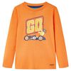 Kindershirt met lange mouwen 104 donkeroranje