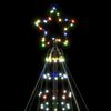 vidaXL LED-kerstboom 1534 LEDs kleurrijk 500 cm