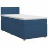 vidaXL Boxspringbed met matras met hoofdeinde Blauw 100 x 200 cm Stof