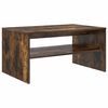 vidaXL Salontafel Gerookt eiken 80 x 50 x 40 cm Bewerkt hout