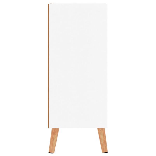 vidaXL Dressoir 60x30x72 cm bewerkt hout wit en sonoma eikenkleurig