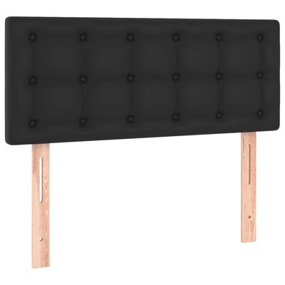 vidaXL Hoofdbord LED 80x5x78/88 cm kunstleer zwart