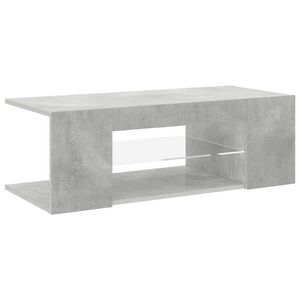 vidaXL Tv-meubel met LED-verlichting 90x39x30 cm betongrijs