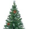 vidaXL Kunstkerstboom met 300 LED Groen 180 cm PVC en Staal