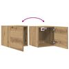 vidaXL Tv-wandmeubelen 2 st 30,5x30x30 cm artisanaal eikenkleurig