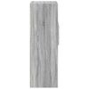vidaXL Hoge kast 40x42,5x124 cm bewerkt hout grijs sonoma eikenkleurig
