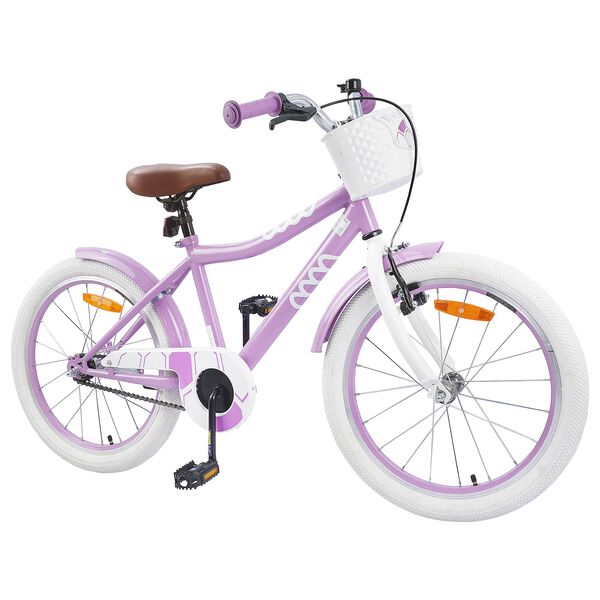 vidaXL Kinderfiets 18 Inch voor 5-7 jaar Paars