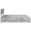 vidaXL Bedframe met lade Beton Grijs 180 x 200 cm Geconstrueerd hout