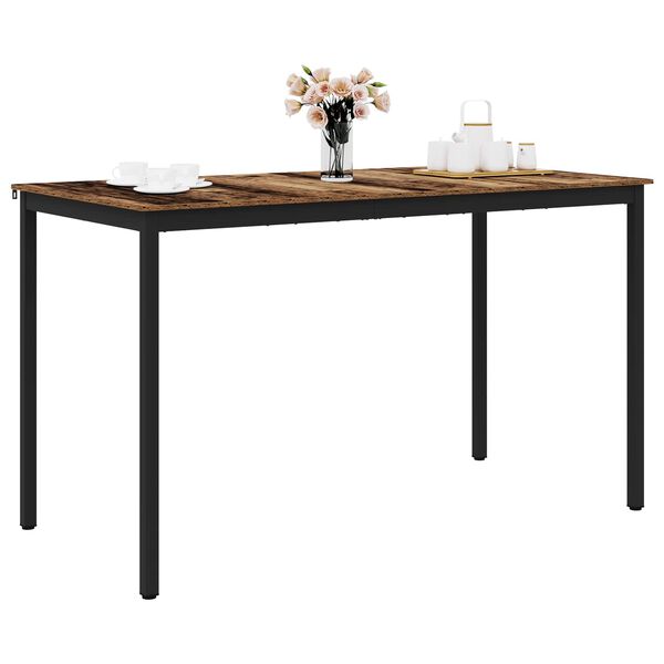 vidaXL Staande Bartafel Bewerkt hout