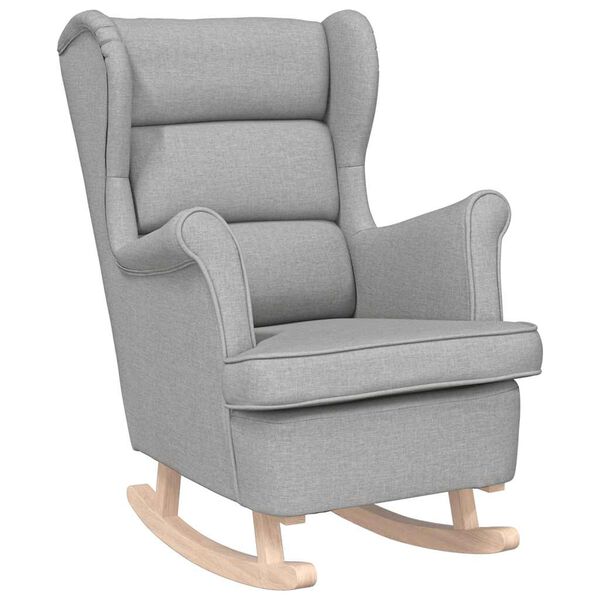 vidaXL Schommelstoel 74x90x102 cm stof wolkengrijs