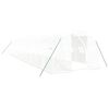 vidaXL Tuinkas met stalen frame 36 m&sup2; 12x3x2 m wit